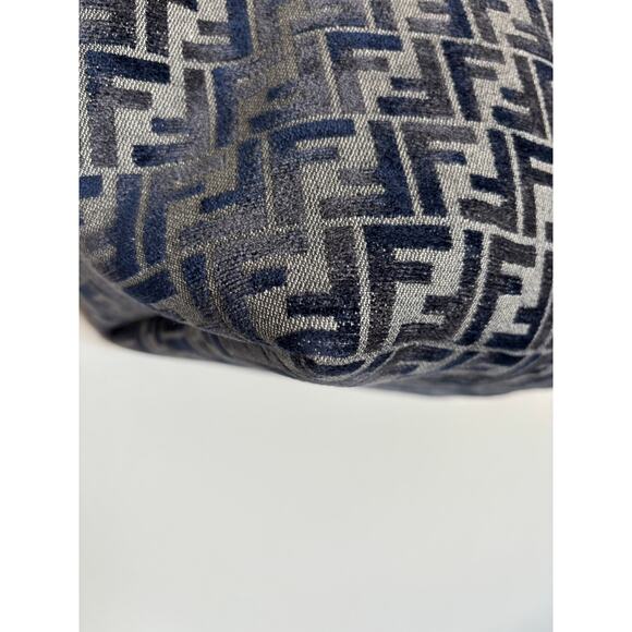 Fendi FF Zucca Monogram Dark Blue Large Roll Reversible Shopper - Picture 12 of 16
